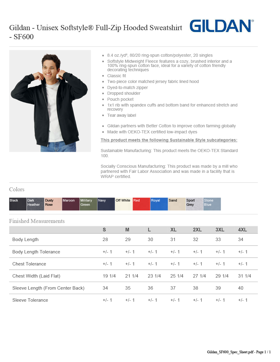 Rogue River TRR 2026 Trip Sweatshirt Zip up printed front and back