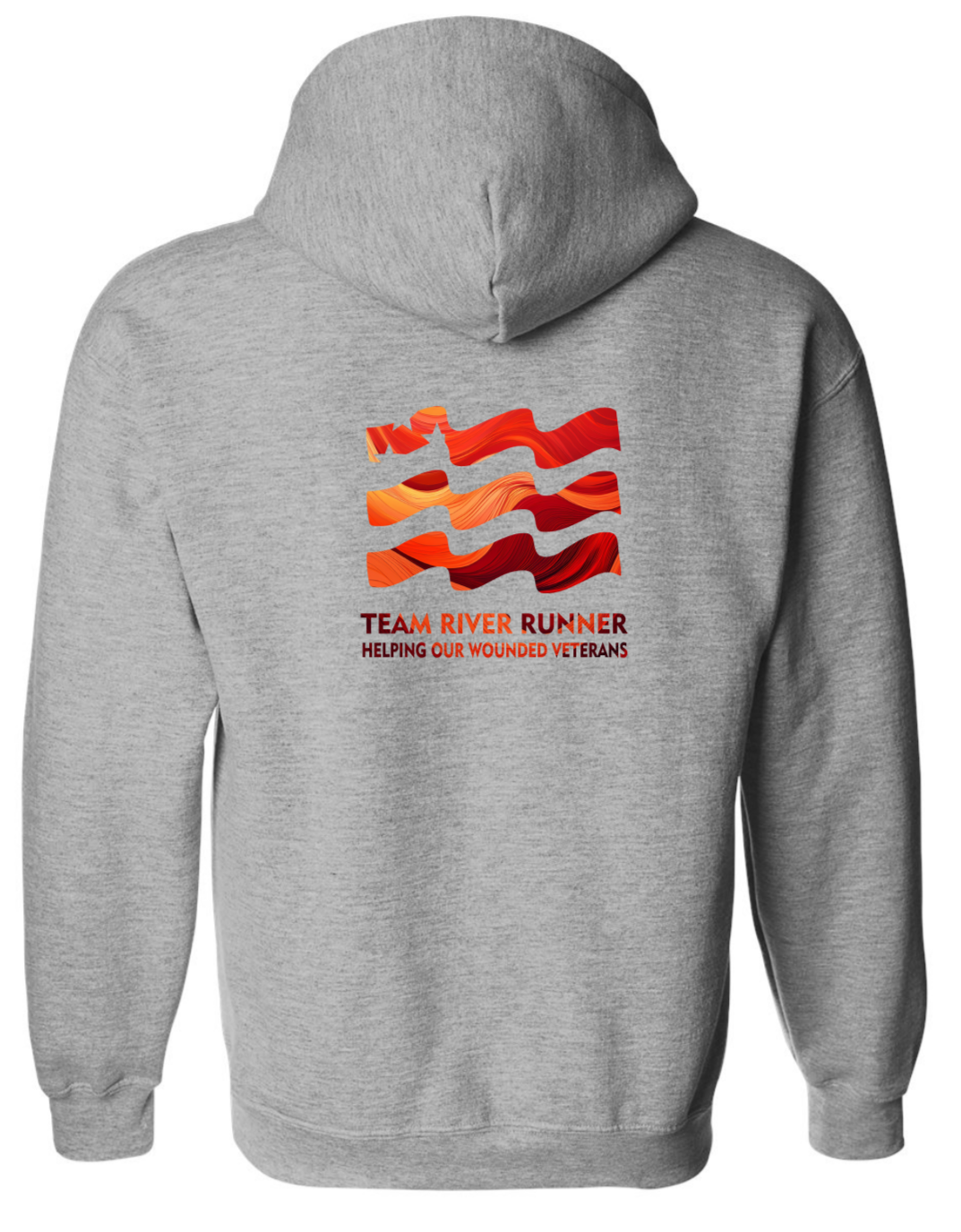 Gray hoodie with TRR Hells Canyon 2025 front and back