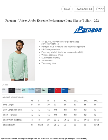 Long Sleeve Rogue River TRR Performance Shirt